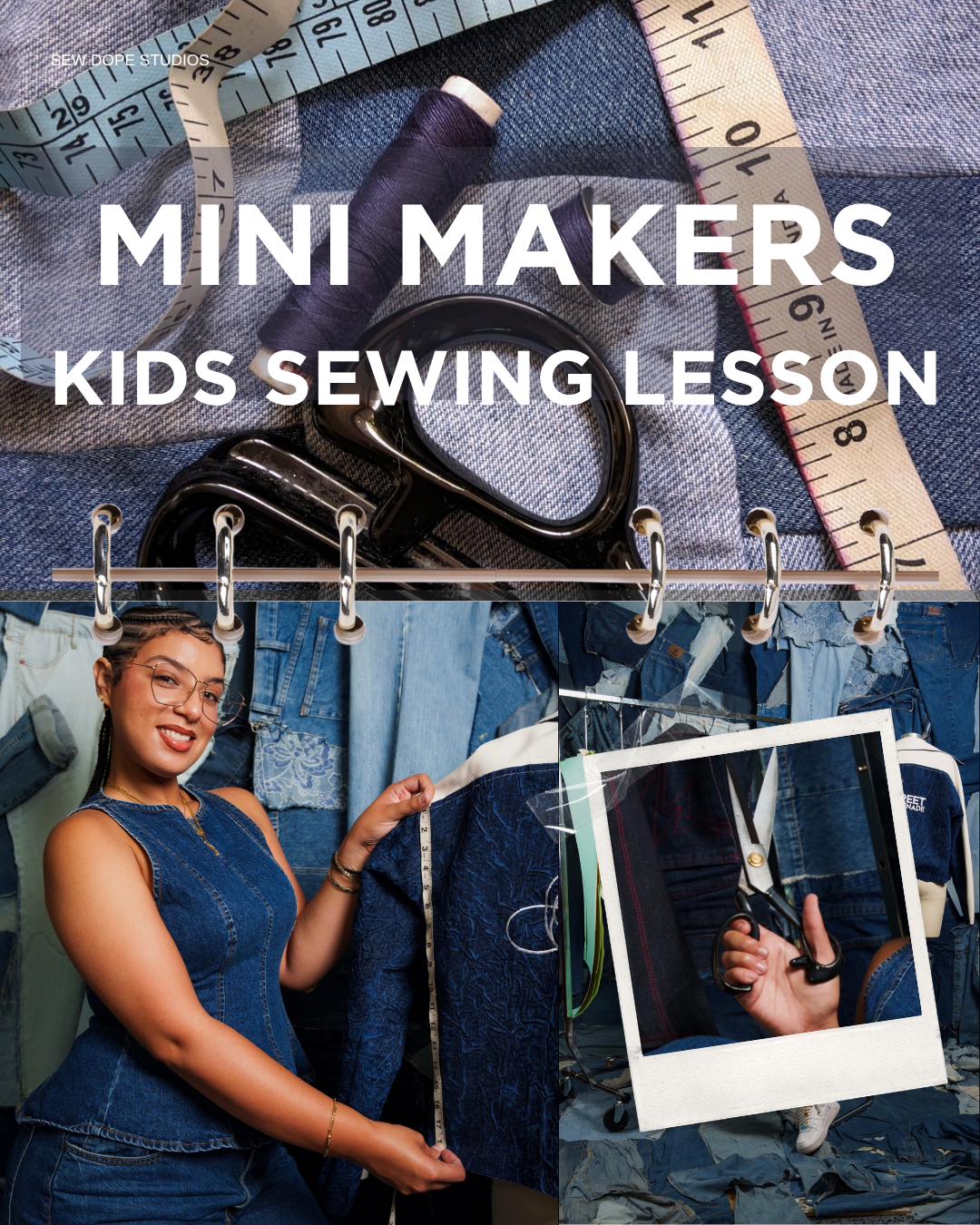 Mini Makers Sewing Lessons (age 6-11)